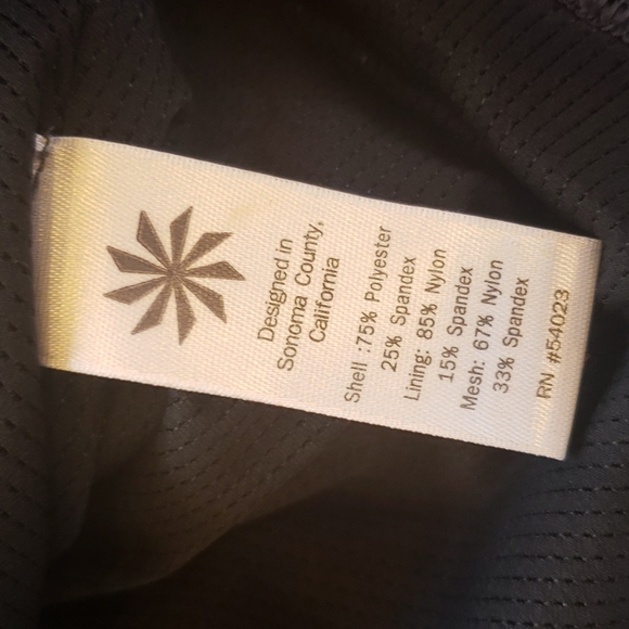 ATHLETA Black Stealth Sculptek Compression Tank Top sz XXS Women's Athletic Yoga - Picture 9 of 12